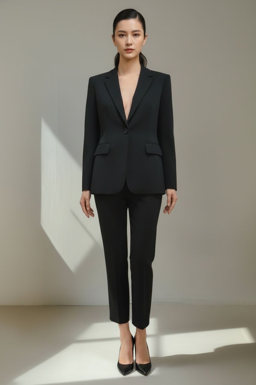 Schwarze Basic Hosen