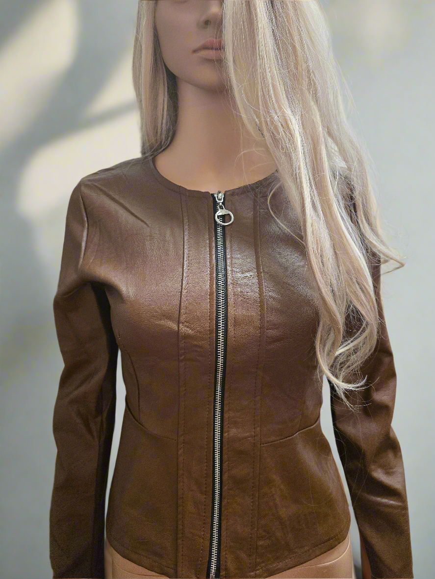Leichte Lederjacke