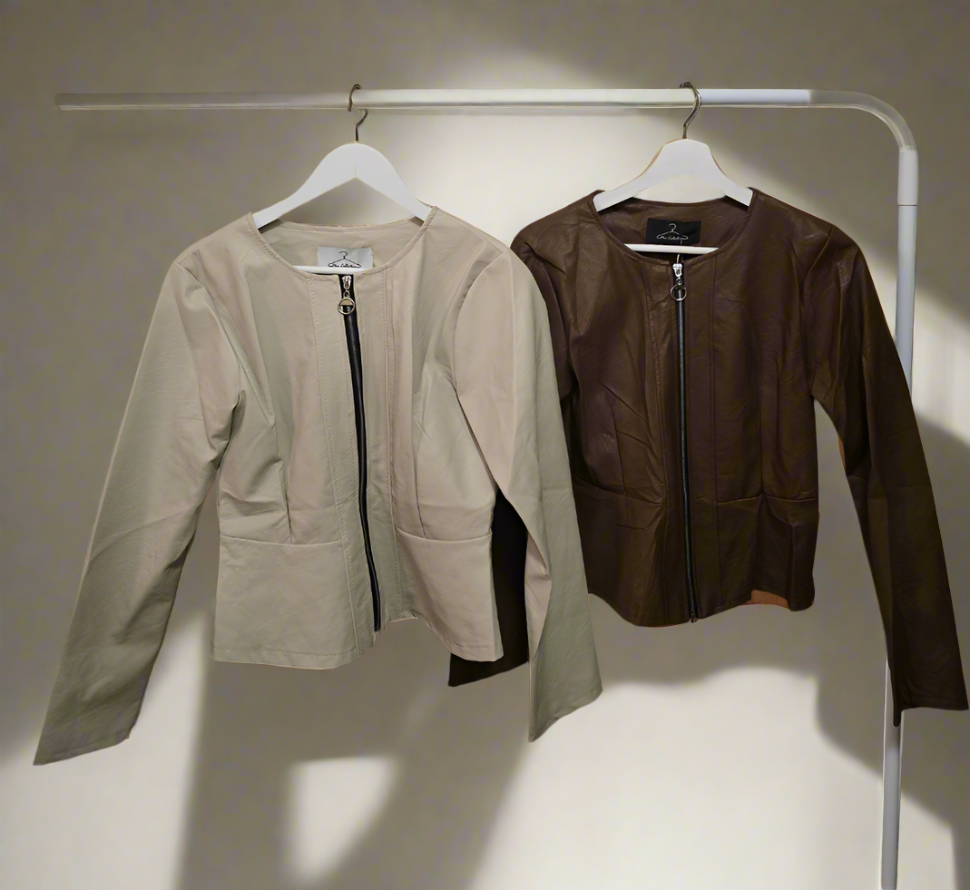 Leichte Lederjacke