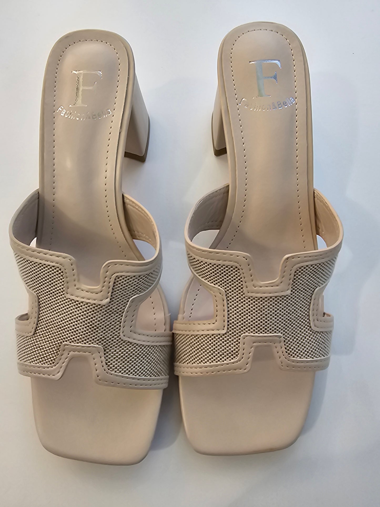 Designer-Style Mule mit Kontrastkante