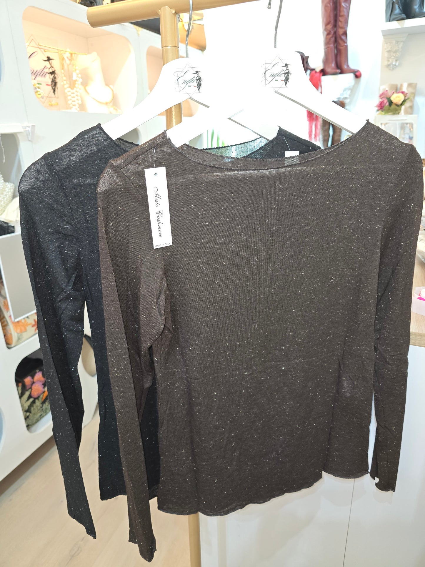 Cashmere Blend mit Glitzer