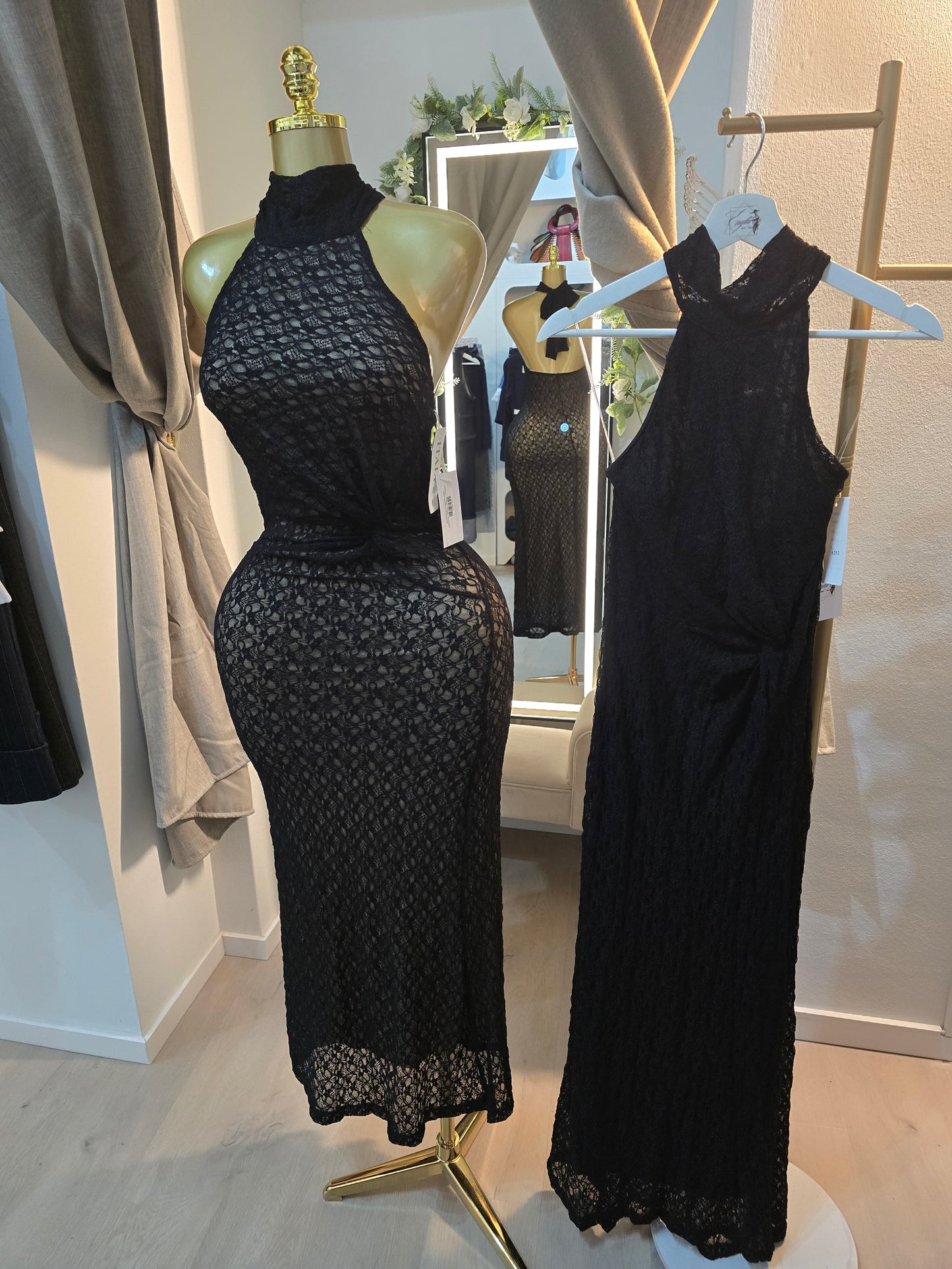 Spitzenkleid Neckholder