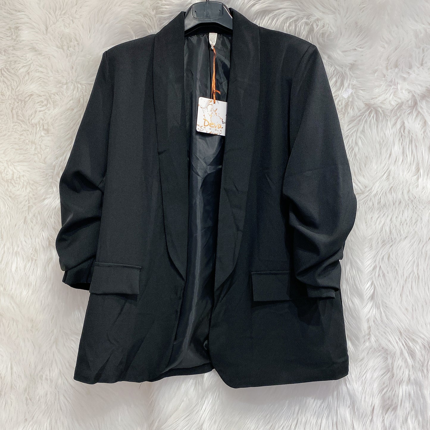 Klassischer Blazer mit geraffte Ärmel