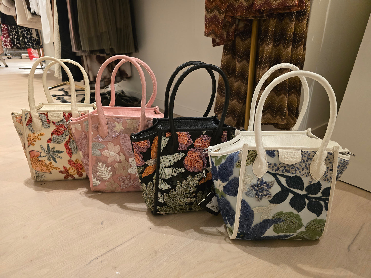 Tasche mit Blumenbild