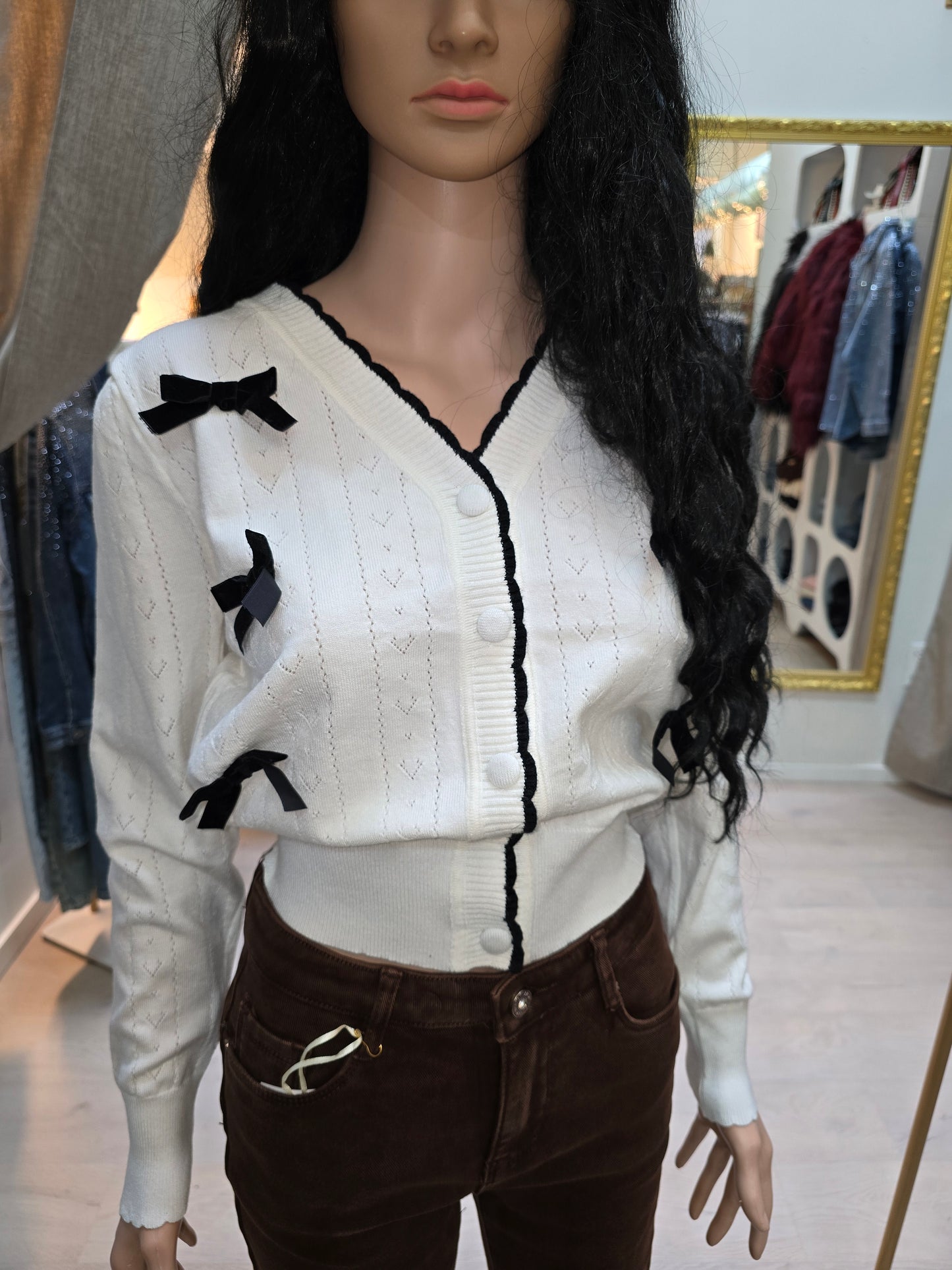 Cardigan mit Schleifen