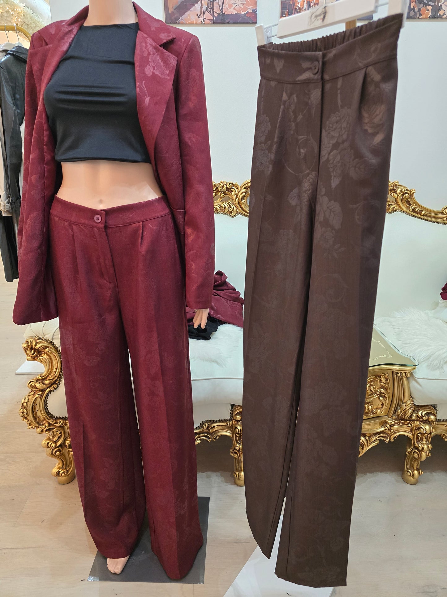 Anzughose mit Muster