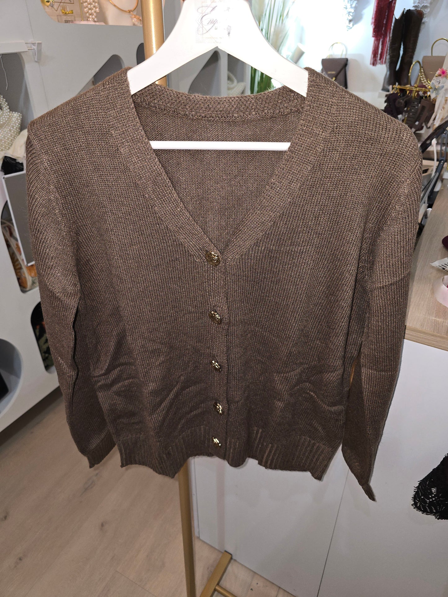 Cardigan mit Seide & Cashmere Blend