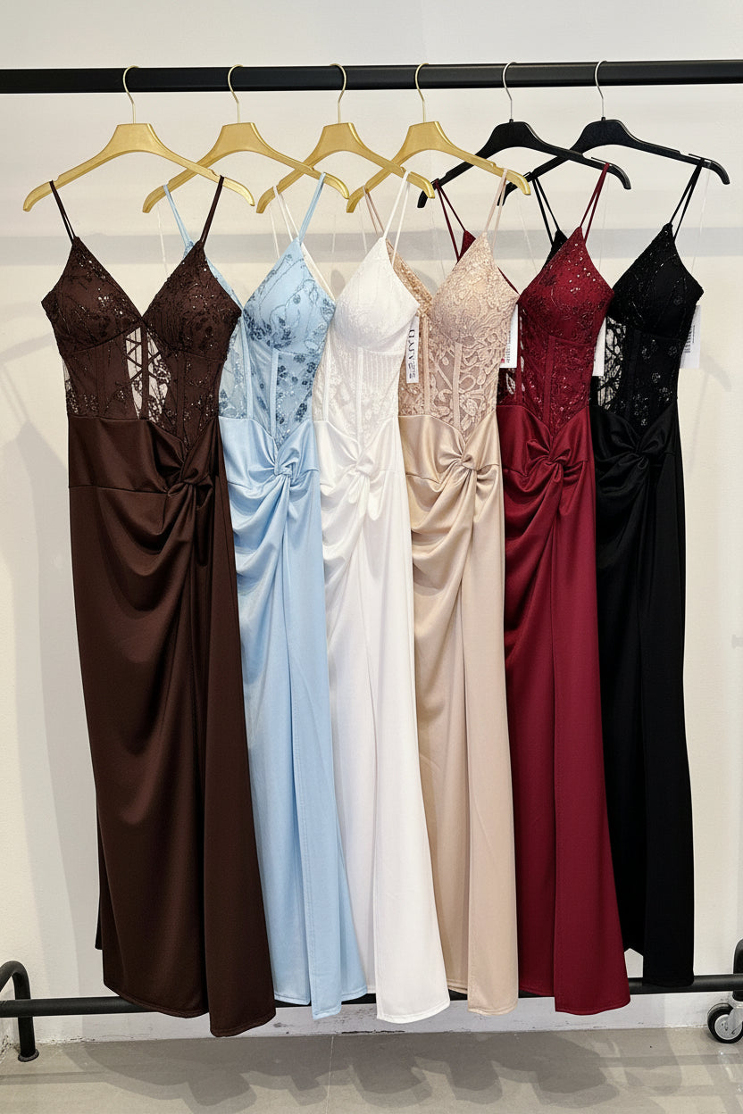 Romantisches Corsagen-Midikleid