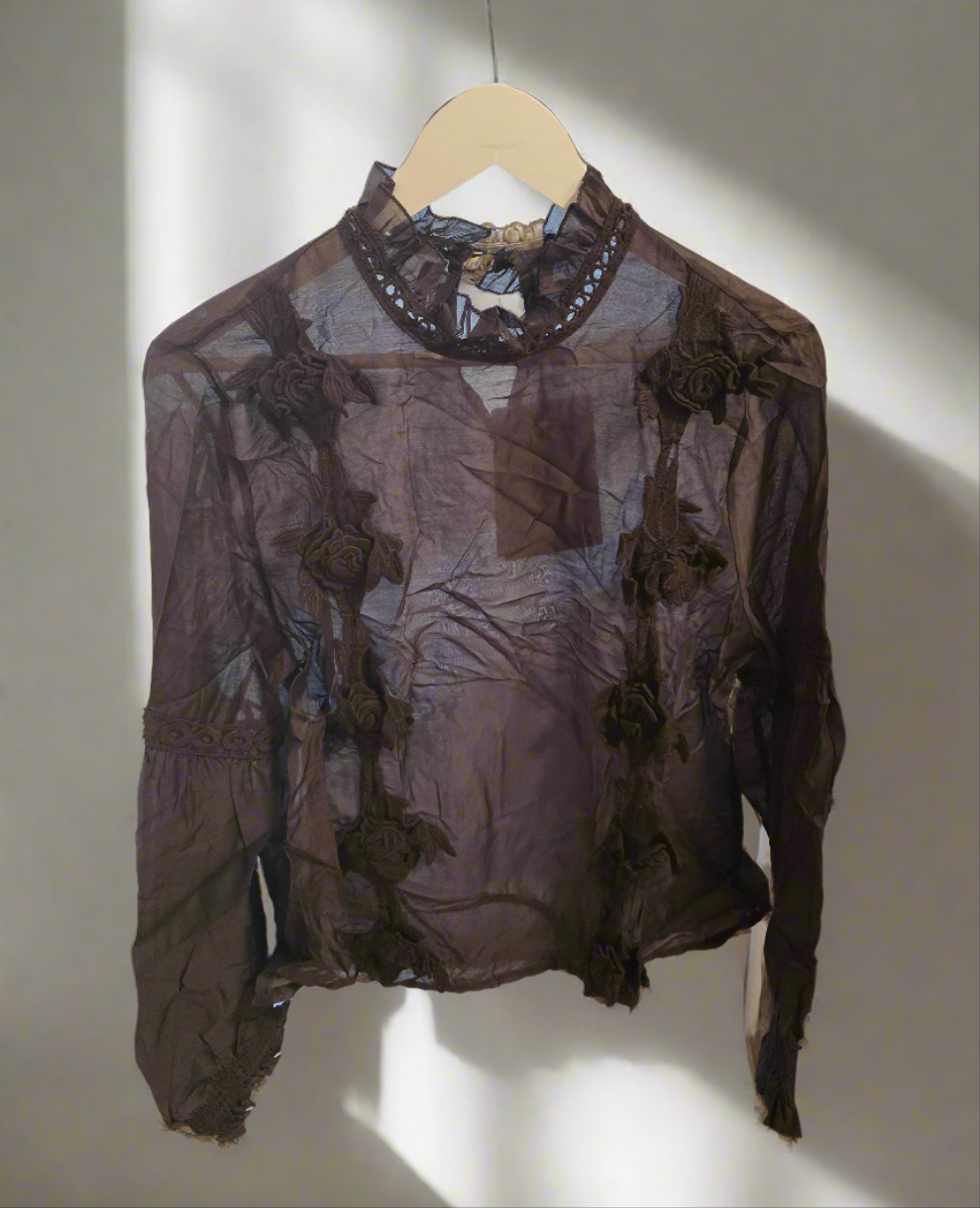 Bluse mit Blumen