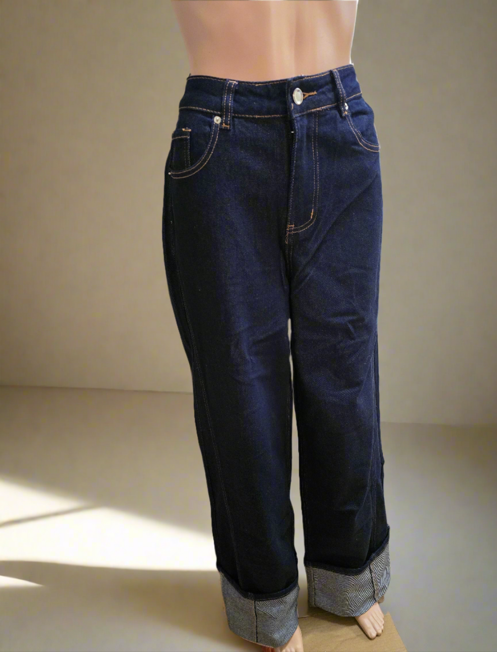 Jeans mit weitem Elefantenbein