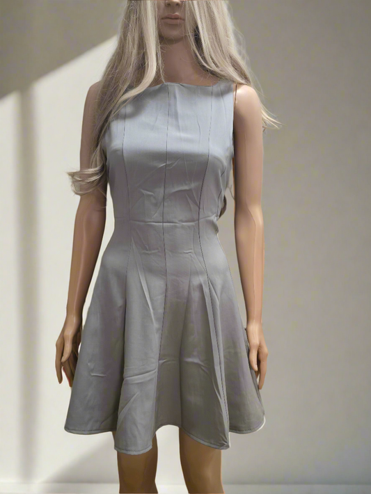 Graues Kleid A Linie
