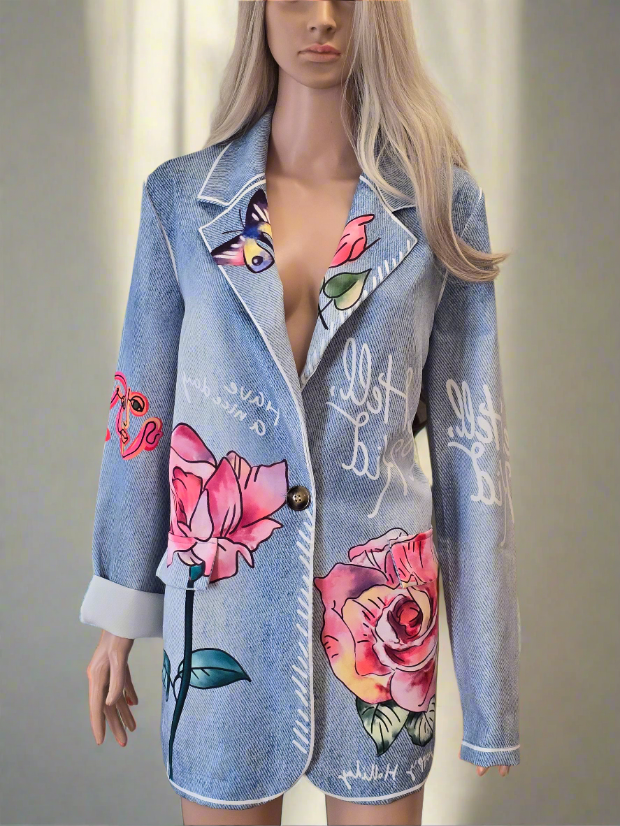 Jacke mit Muster