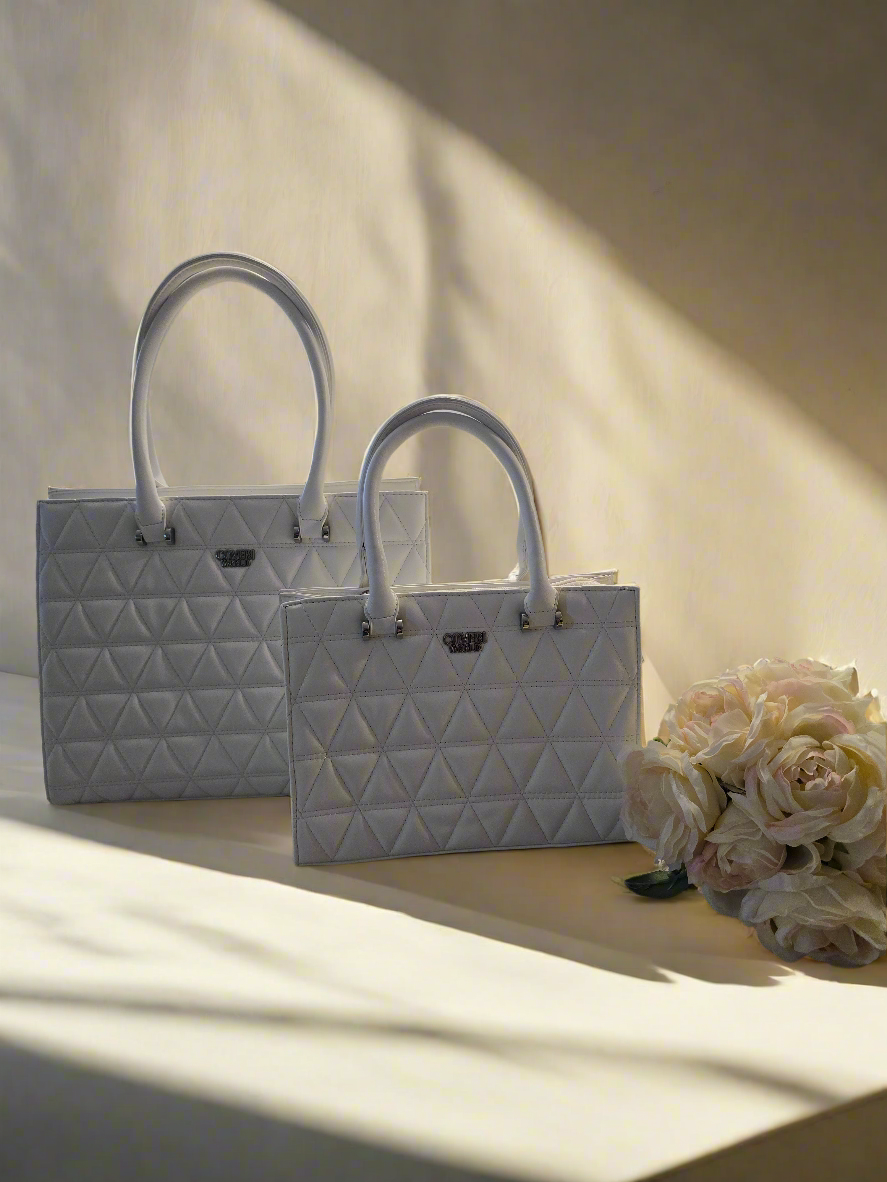 Tasche mit dreieckigen Steppmuster