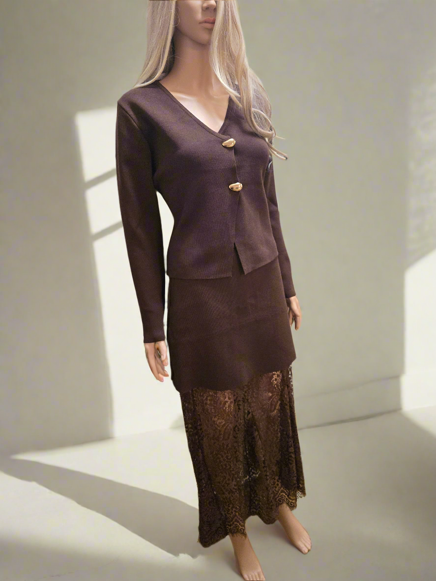 Cardigan mit Goldenen Knöpfen