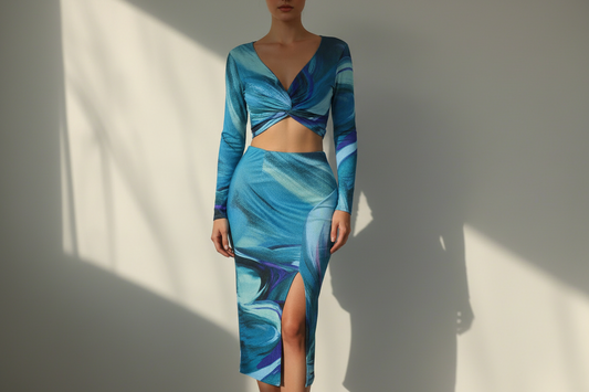 Rock mit Schlitz, Farbspiel