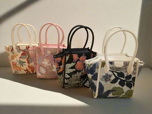 Tasche mit Blumenbild