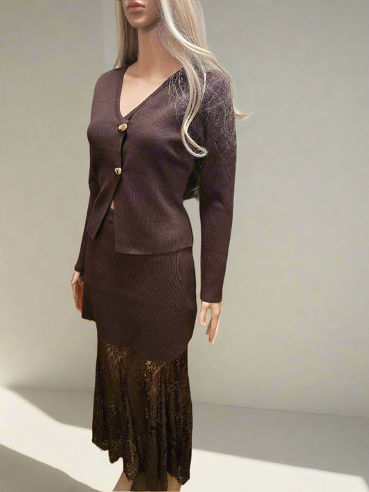 Cardigan mit Goldenen Knöpfen