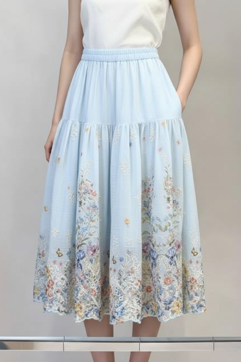 Floraler Midirock