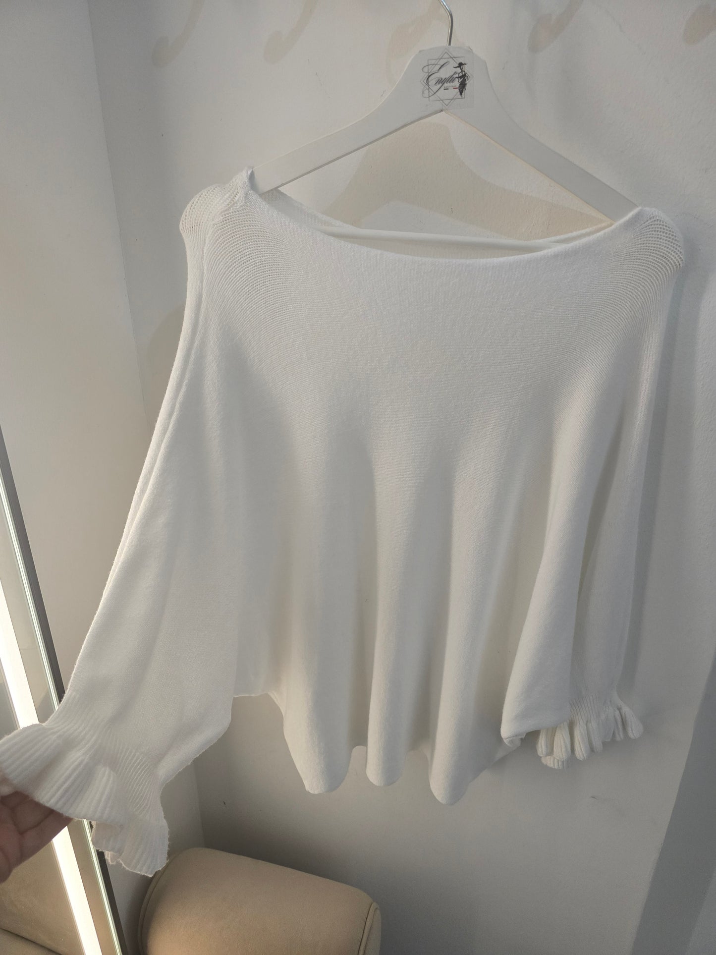 Pullover mit Rüschenärmel