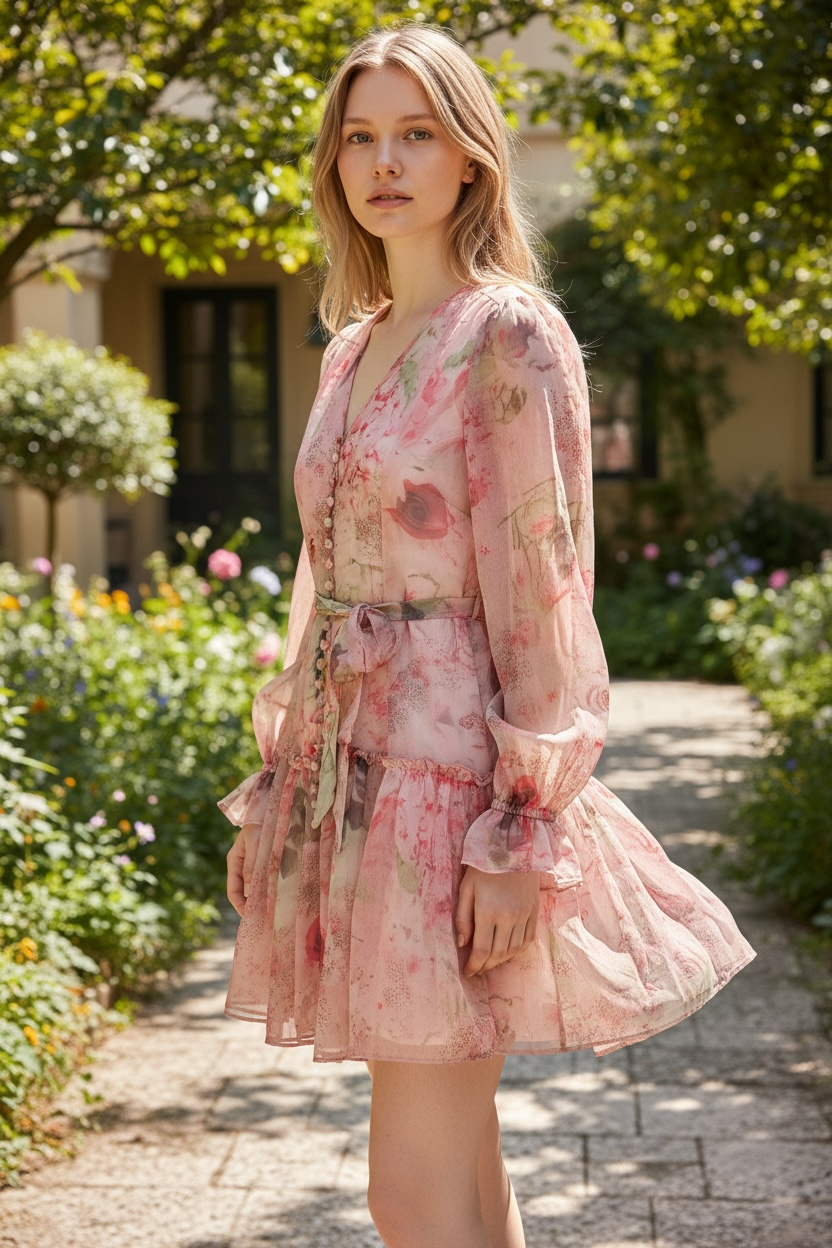 Rosengarten Blumenkleid