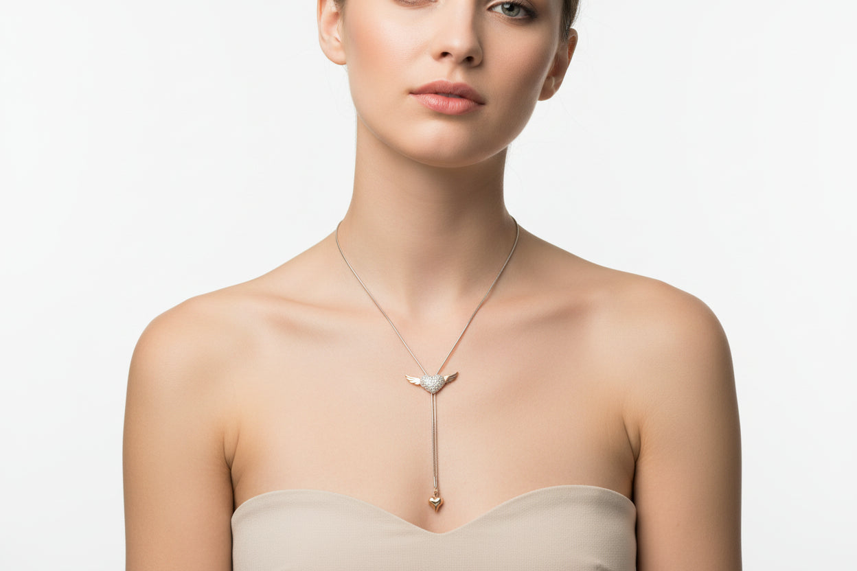 Kette Herz mit Flügel