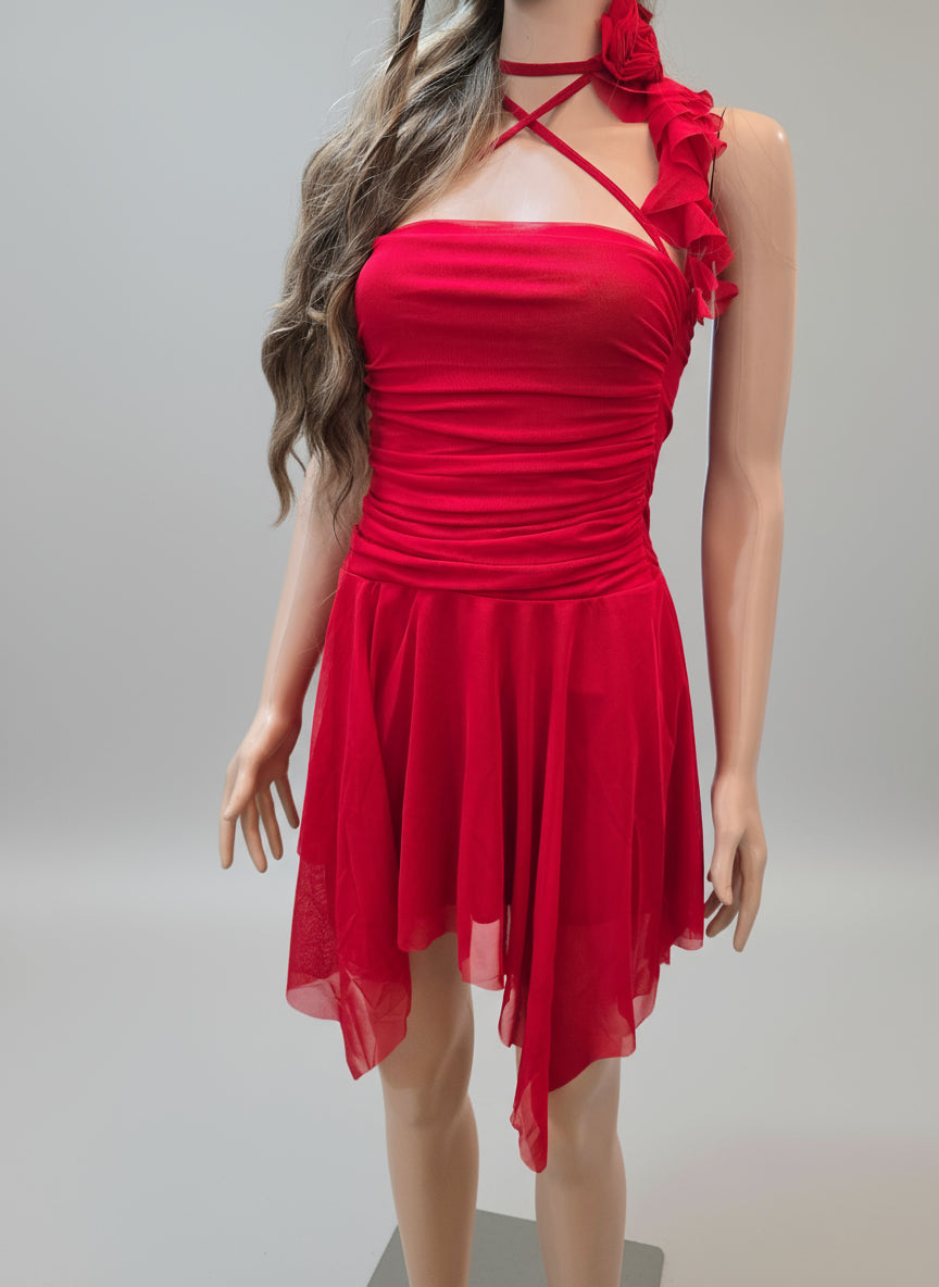 Kleid mit Rosendetail