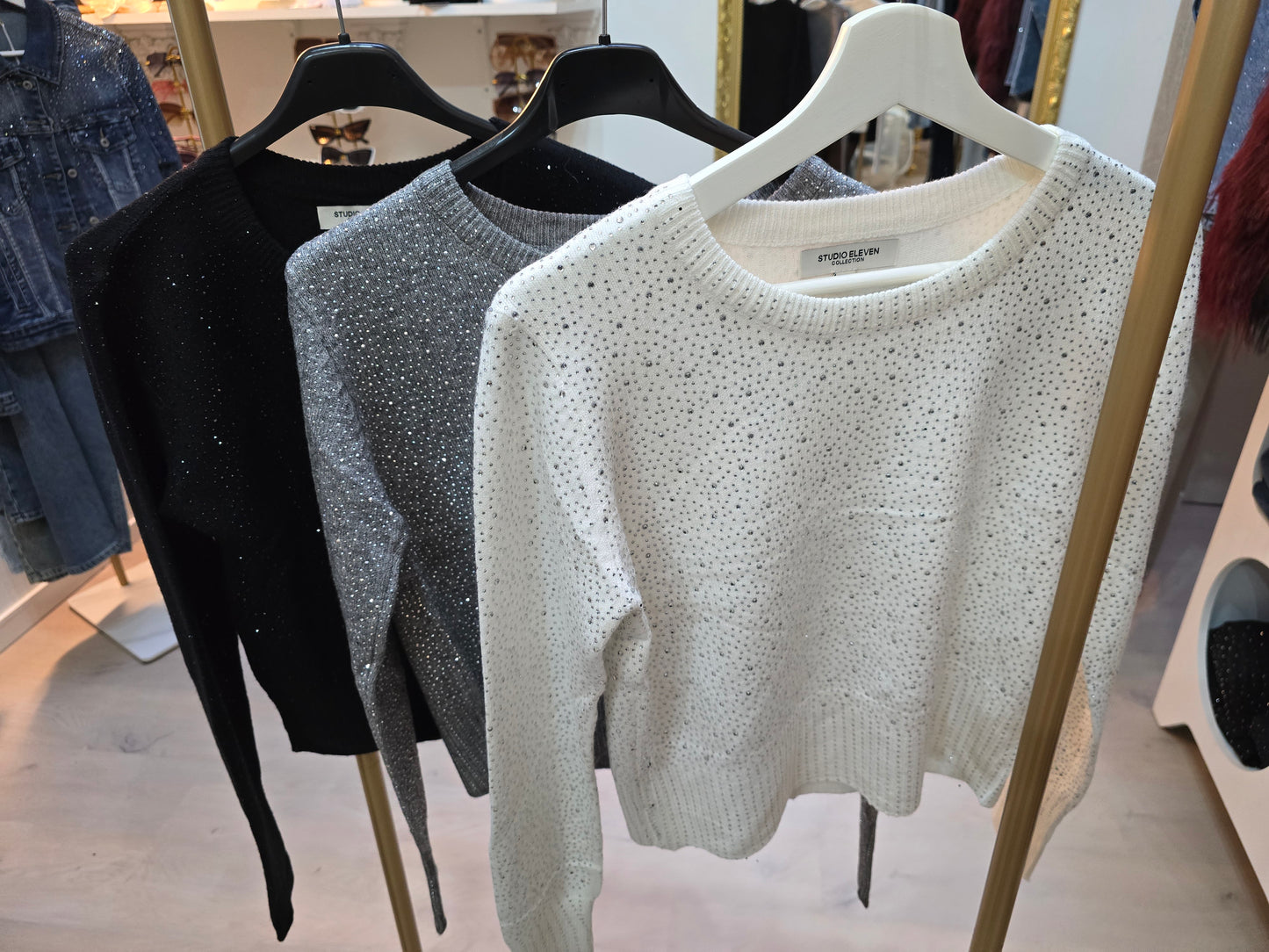 Pullover mit Strass