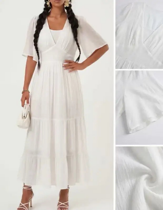 Maxikleid mit V-Ausschnitt