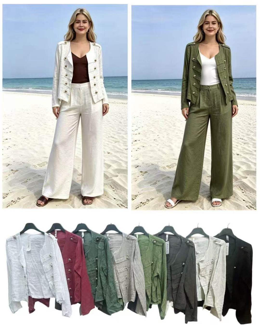 Leinenjacke aus 100% Leinen