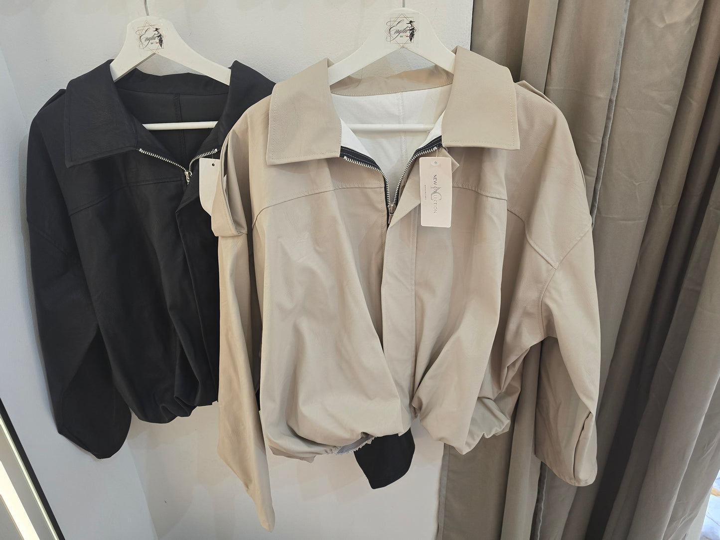 Kunstlederjacke Bomber