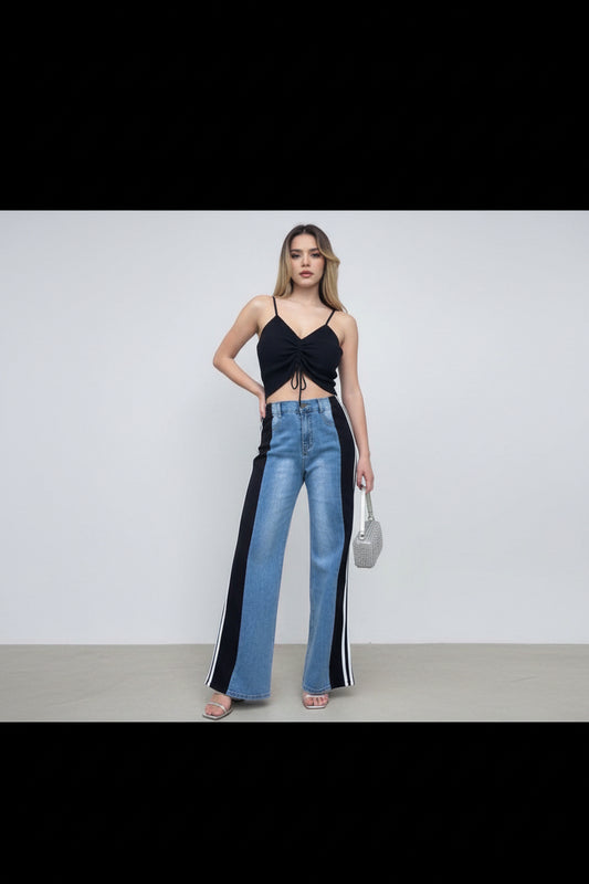 Jeans mit seitlichen Streifen