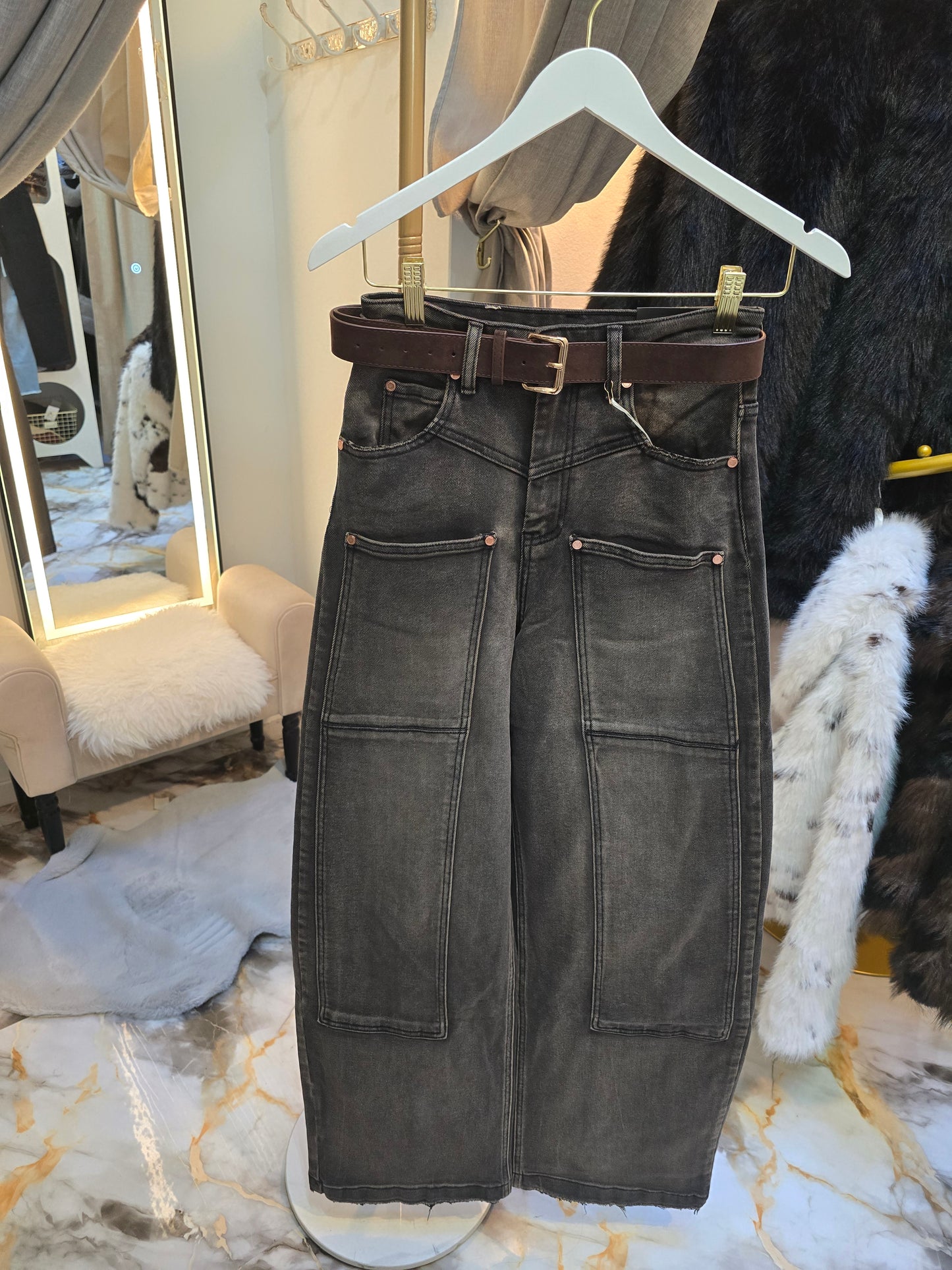 Premium Jeans mit langen Hosentaschen