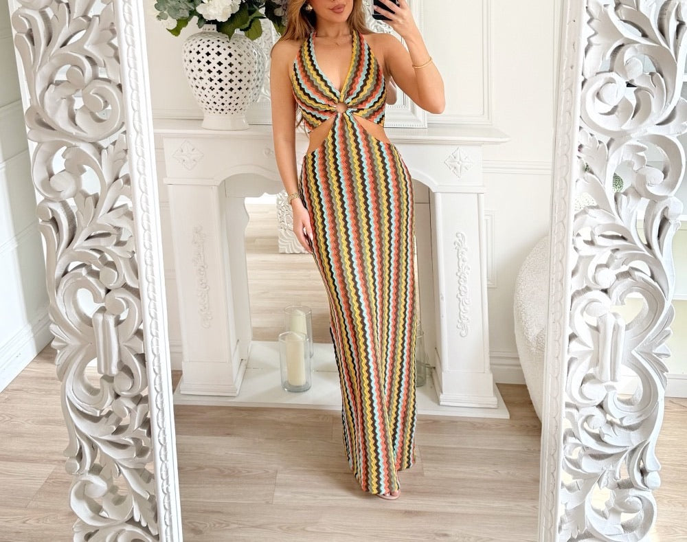 Cut-Out Maxikleid