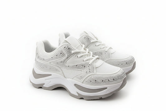 Chunky Fashion Sneaker mit Glitzer