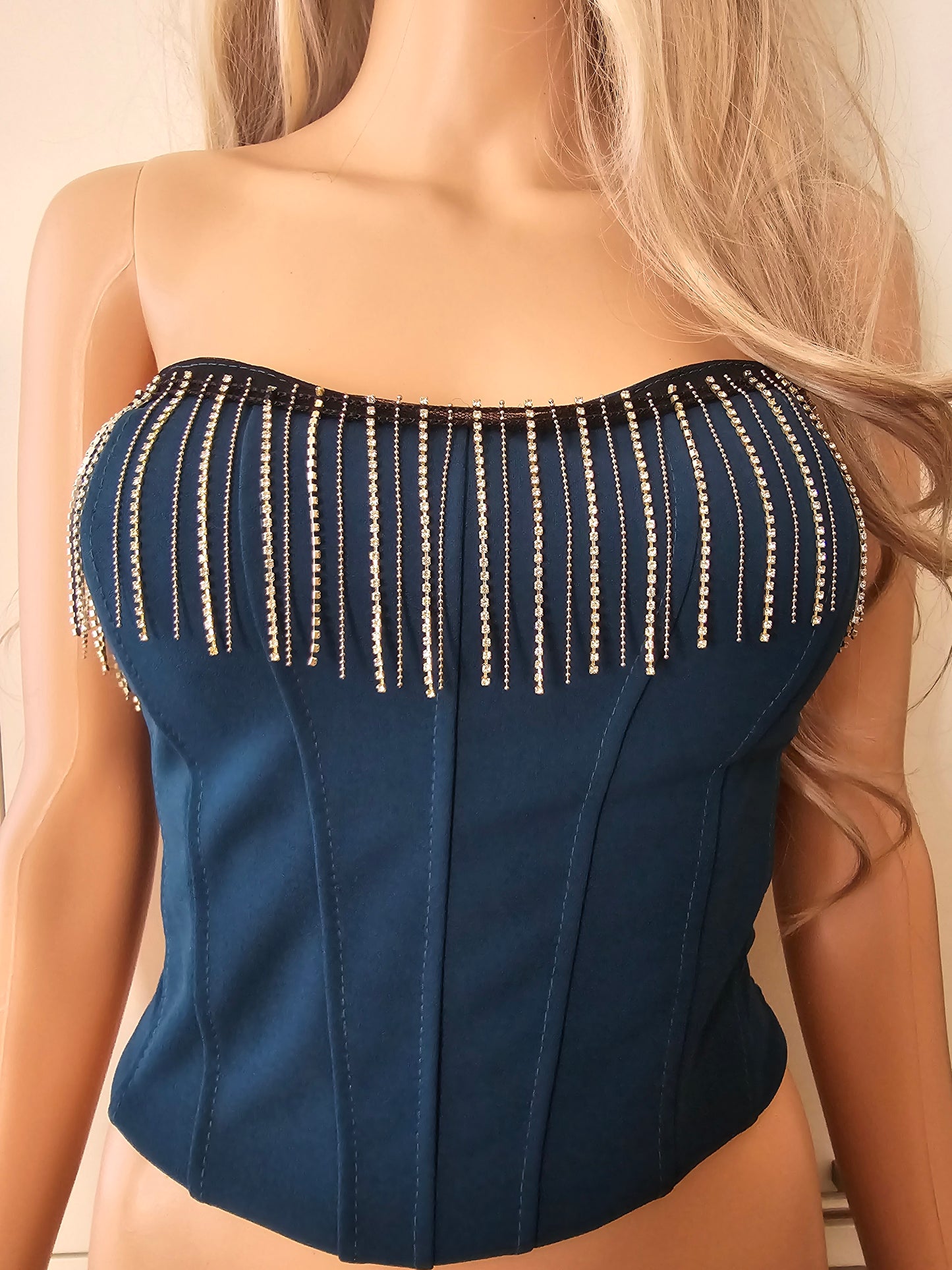 Crop Top mit Fransen