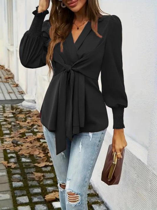 Bluse mit Binddetail