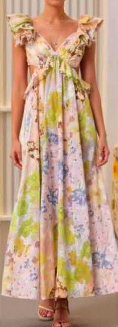 Florales Kleid mit Rüschen