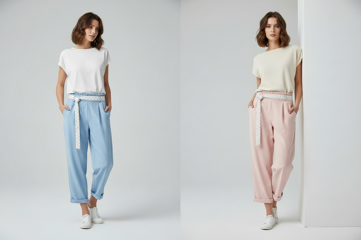 Stoffhose 3/4 mit Fular