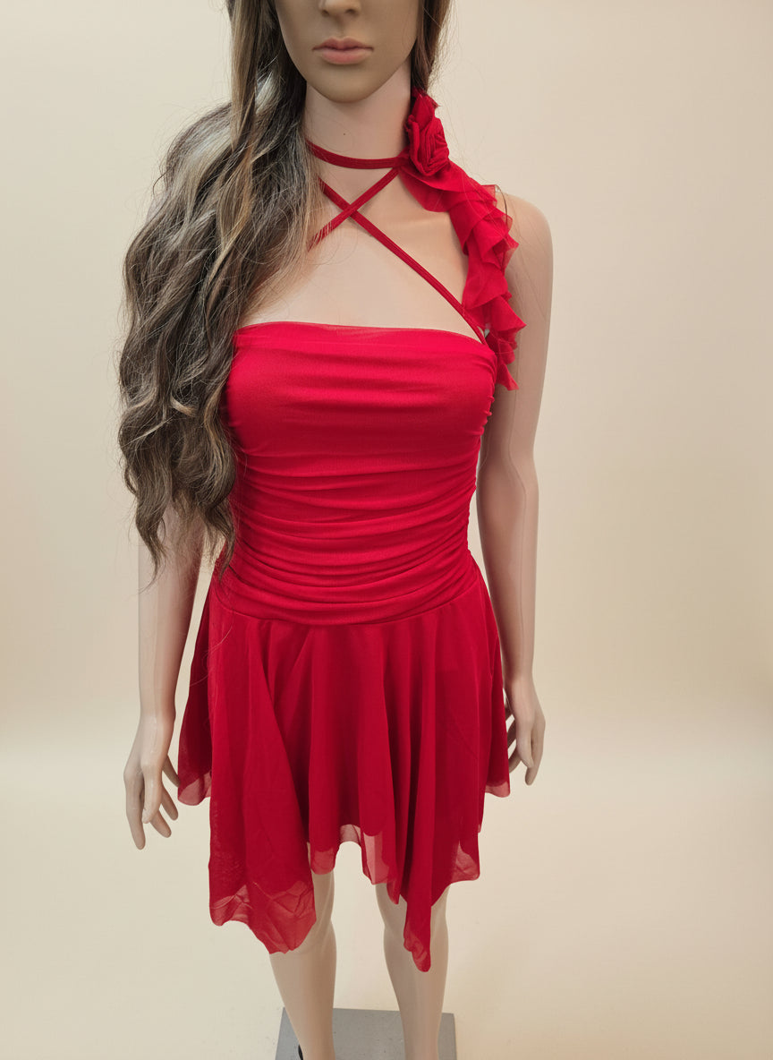 Kleid mit Rosendetail