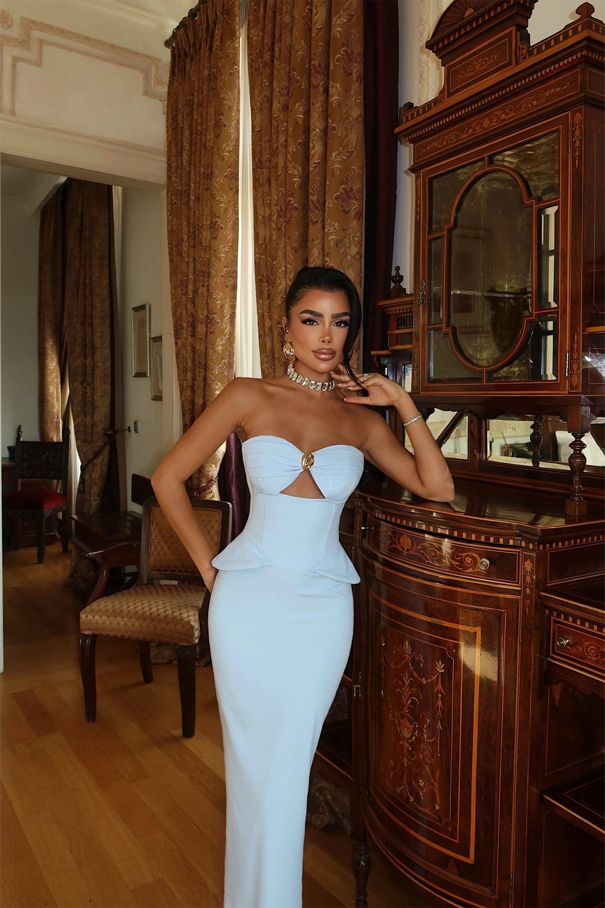 Trägerloses Bodycon Kleid