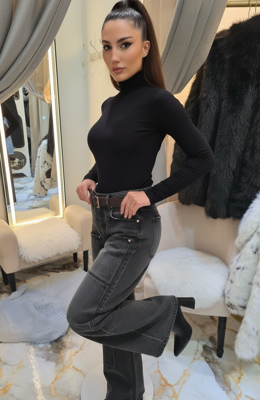 Premium Jeans mit langen Hosentaschen