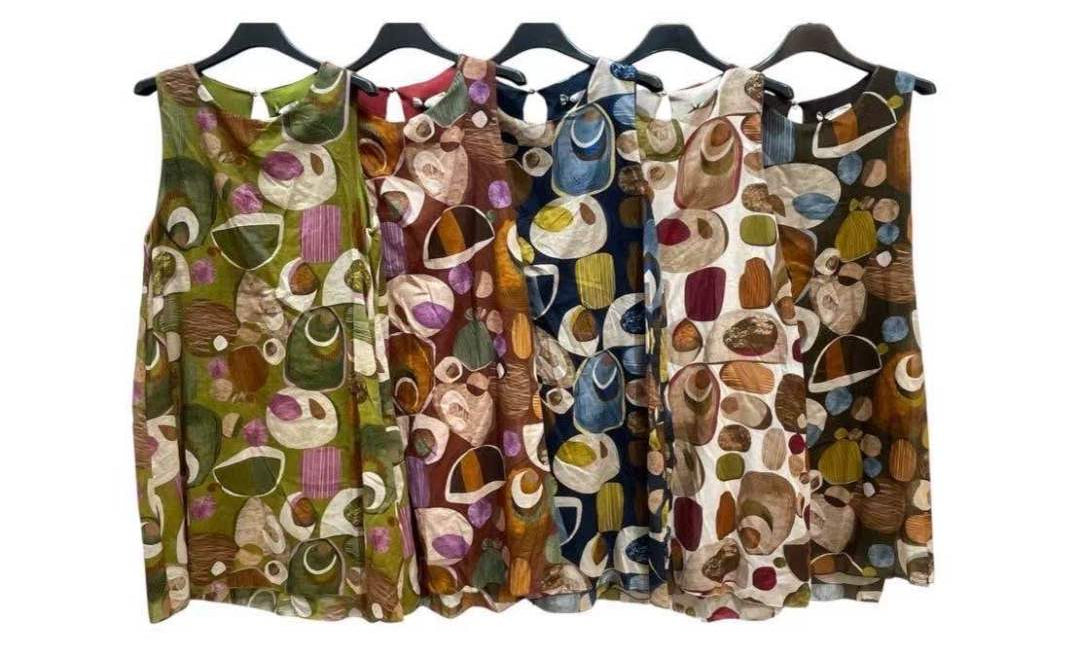 A-Linienkleid mit Musterprint