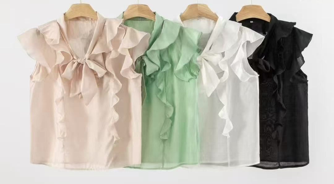 Romantic Volant Bluse