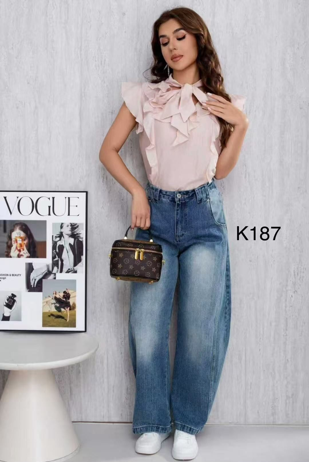 Romantic Volant Bluse