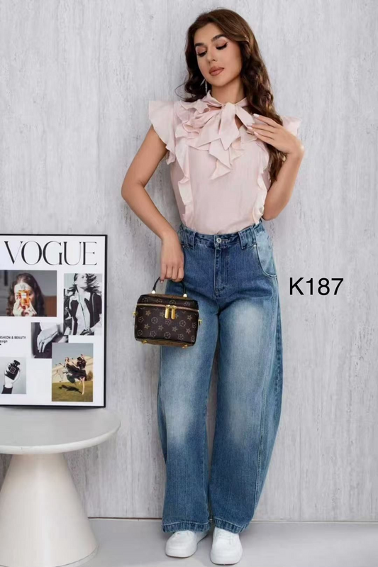 Romantic Volant Bluse
