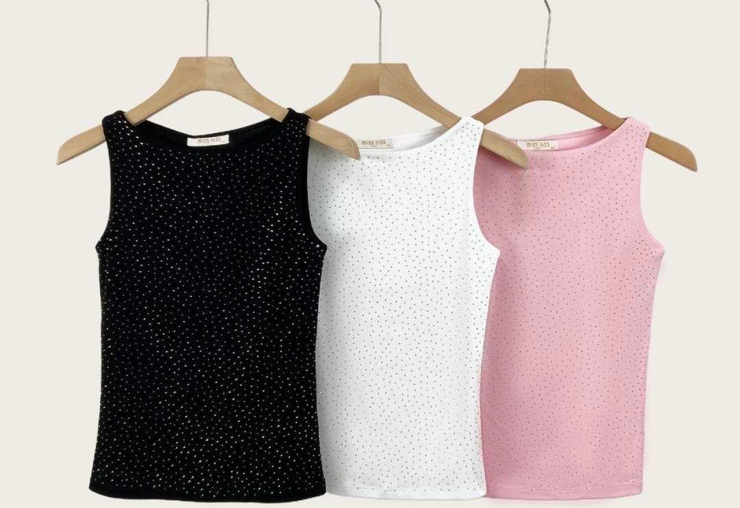 Basic Glitzer Top