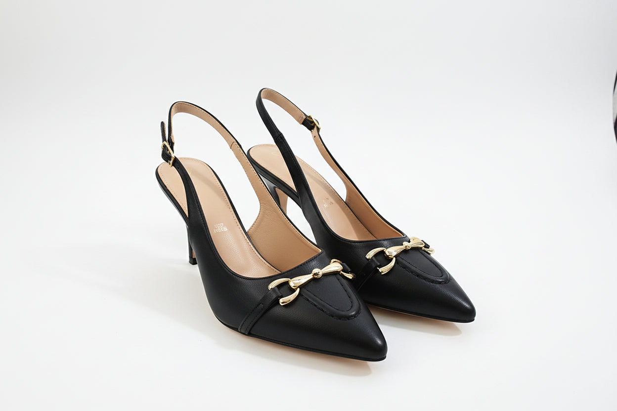 Spitze Slingback-Heels mit Zierdetail