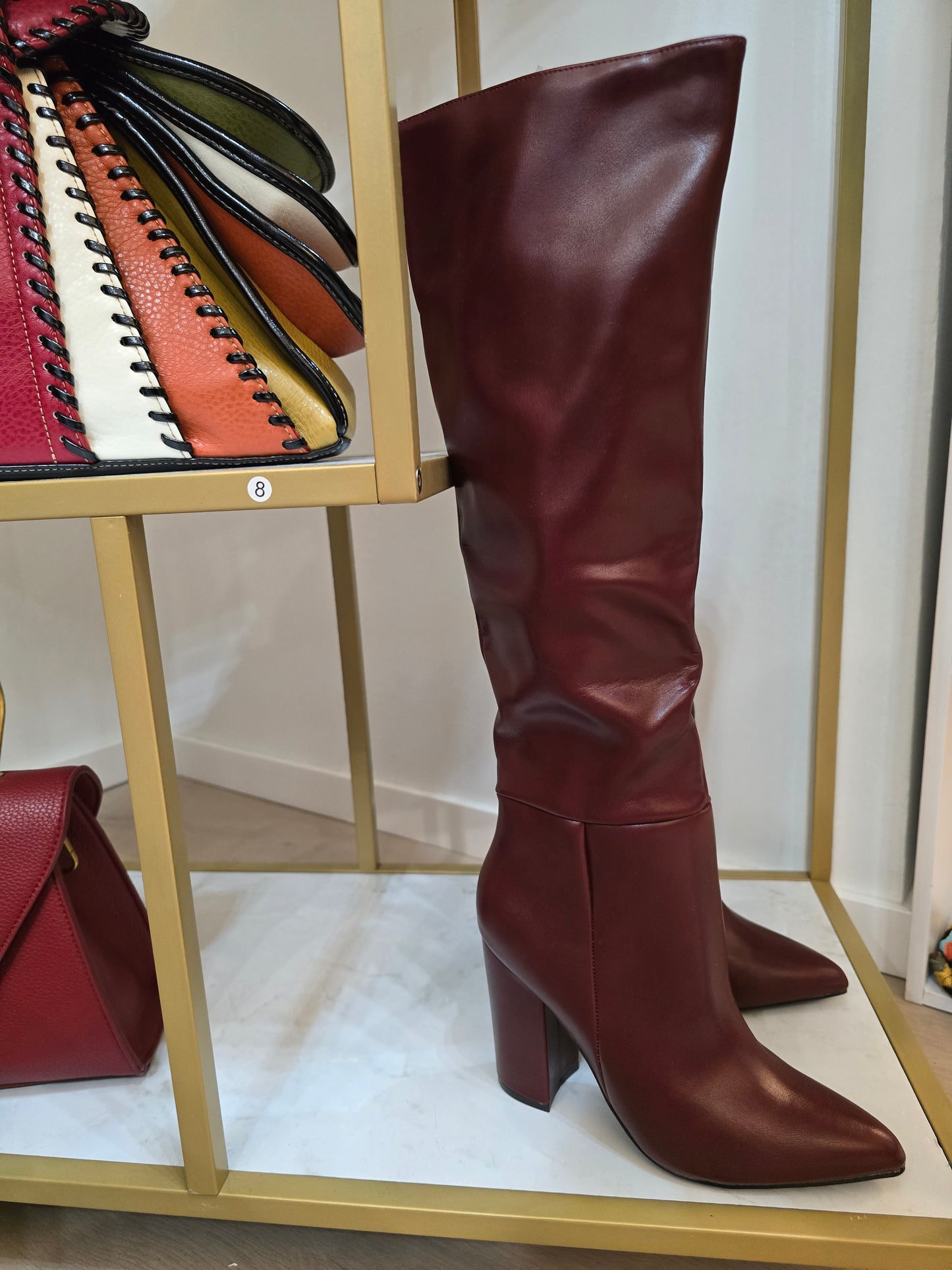 Stiefel Bordeaux