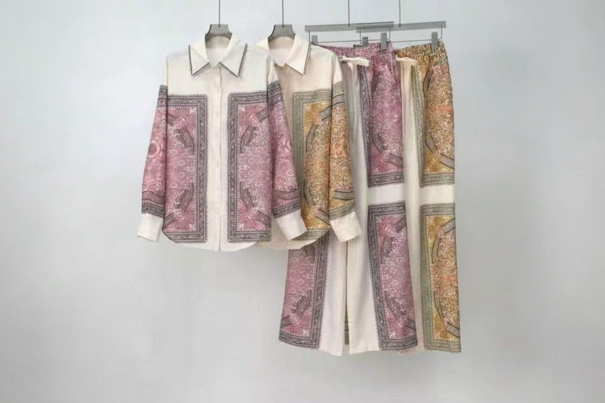 Zweiteiliges Hemd und Hose Set
