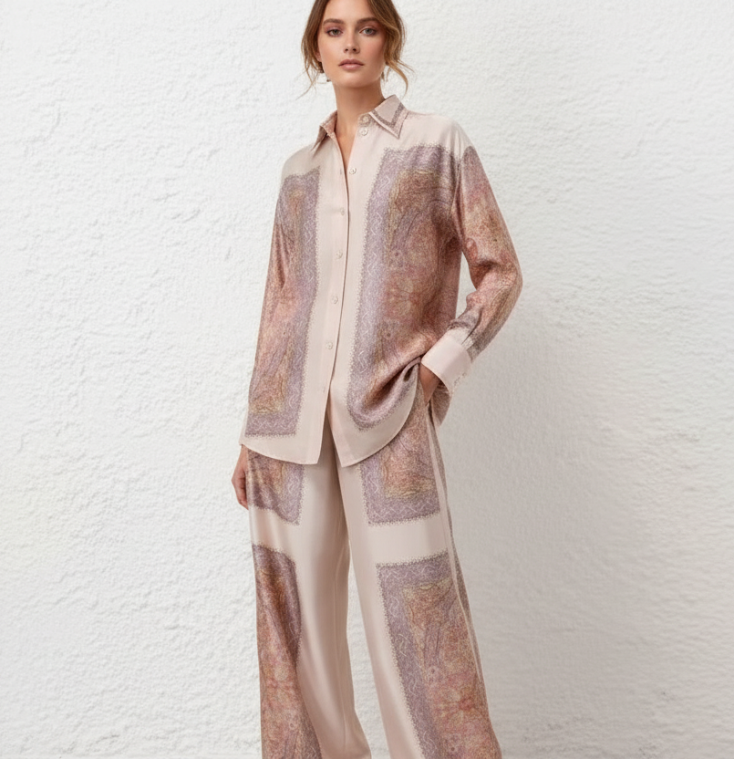 Zweiteiliges Hemd und Hose Set